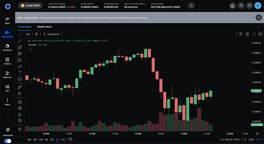 Dogecoin on Coinbase