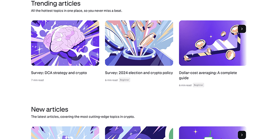 Learning section on Kraken